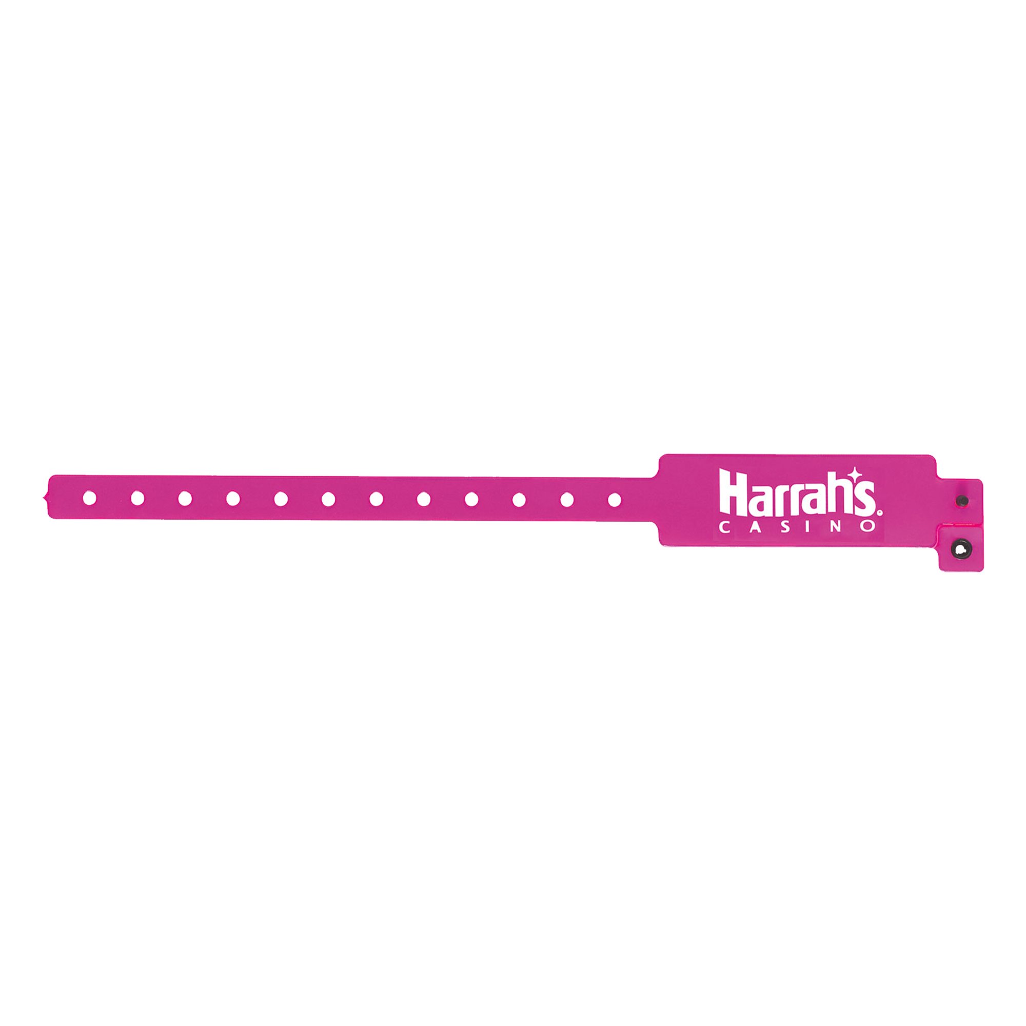 Great brand exposure on this 1" vinyl wristband made with a three layer construction. Wristband components include a one time use secure locking plastic snaps and waterproof fabrication. Recommended wear-time 7 to 14 days. Wristbands fit from child to adult size wrists