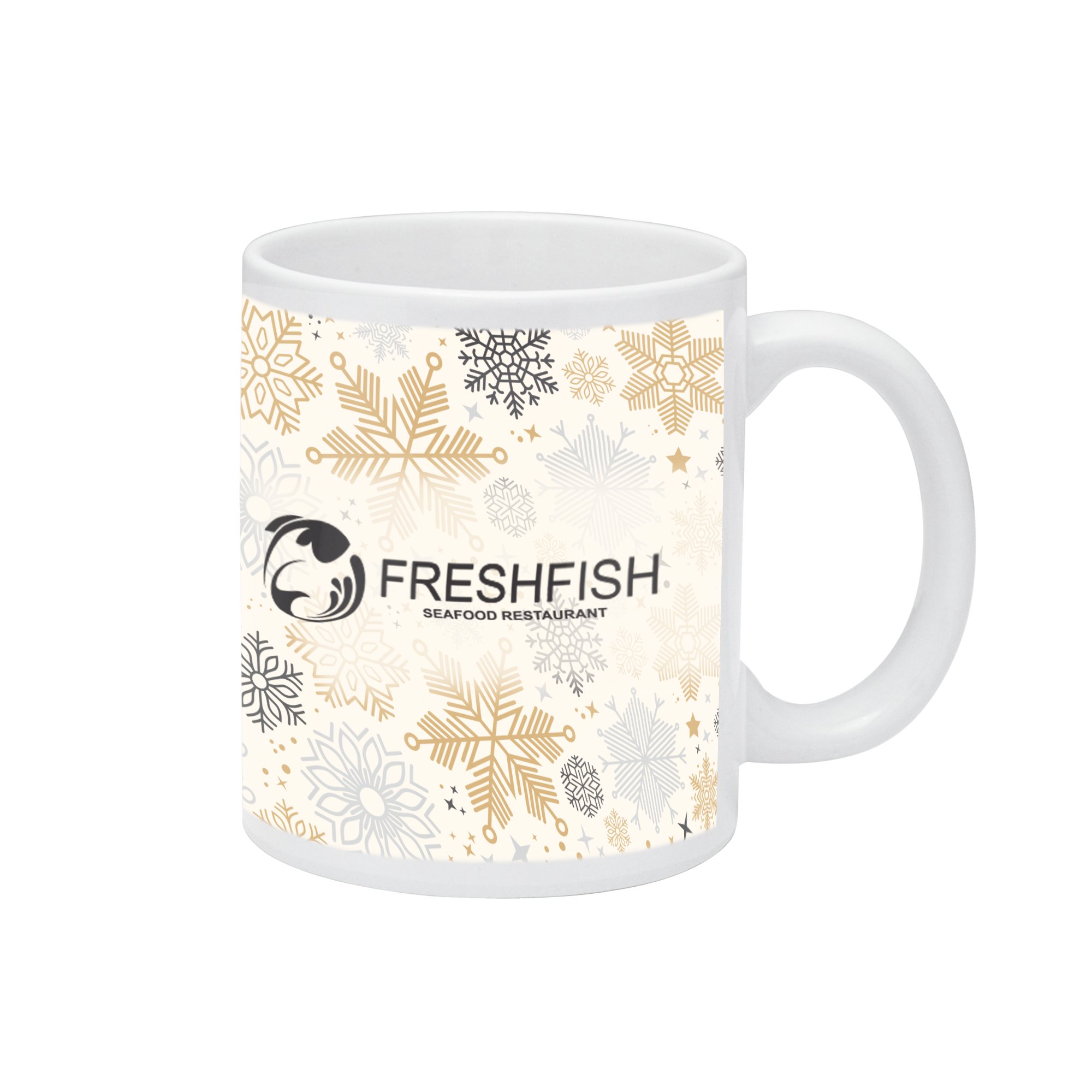 Your customers will never let this colourful mug out of their sight!. Each 11 oz. mug features the dynamic design of your choice and your personalized message and/or logo. It's a business giveaway guaranteed to enhance your name and impress your customers.