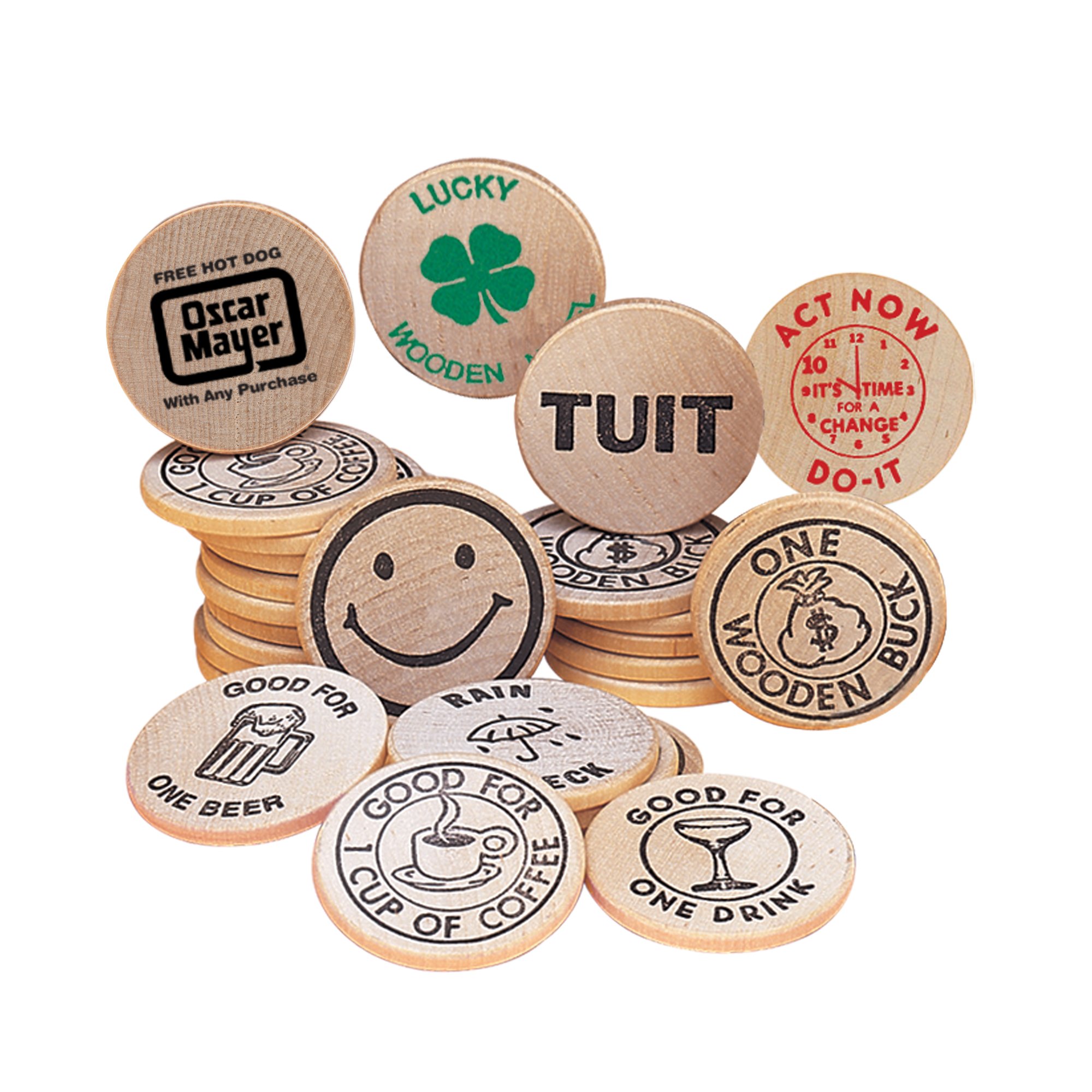 Promotional Wooden Nickels with Custom Imprint | National Pen