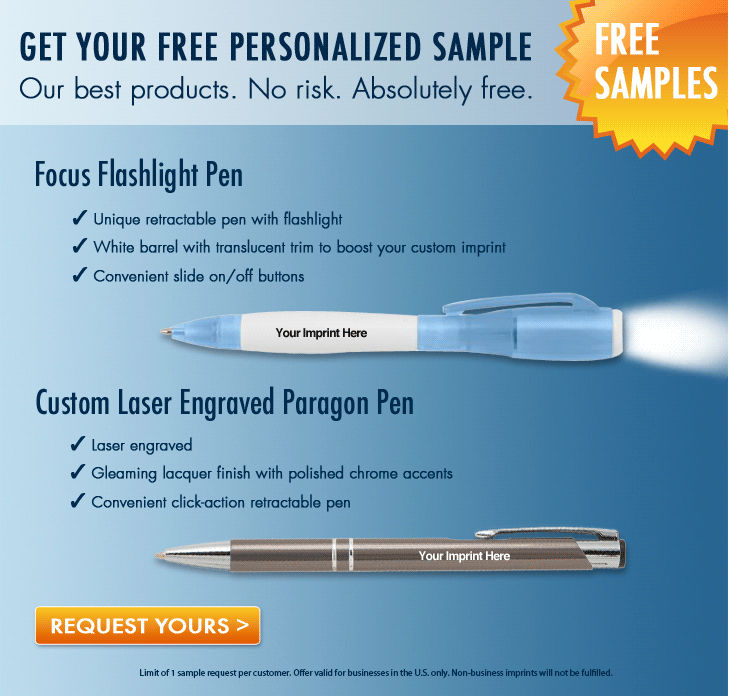 free pen sample