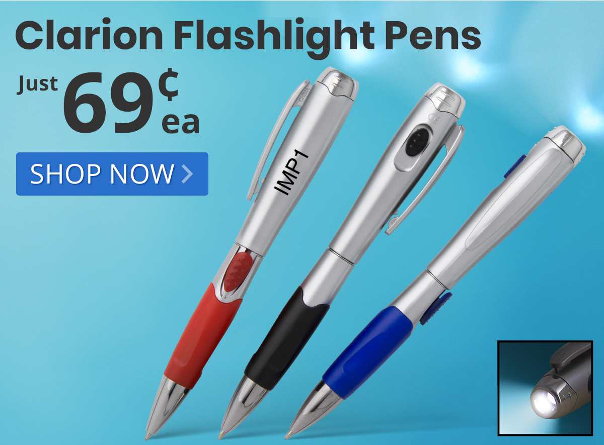 Clarion Flashlight Pens for only 69¢ each!