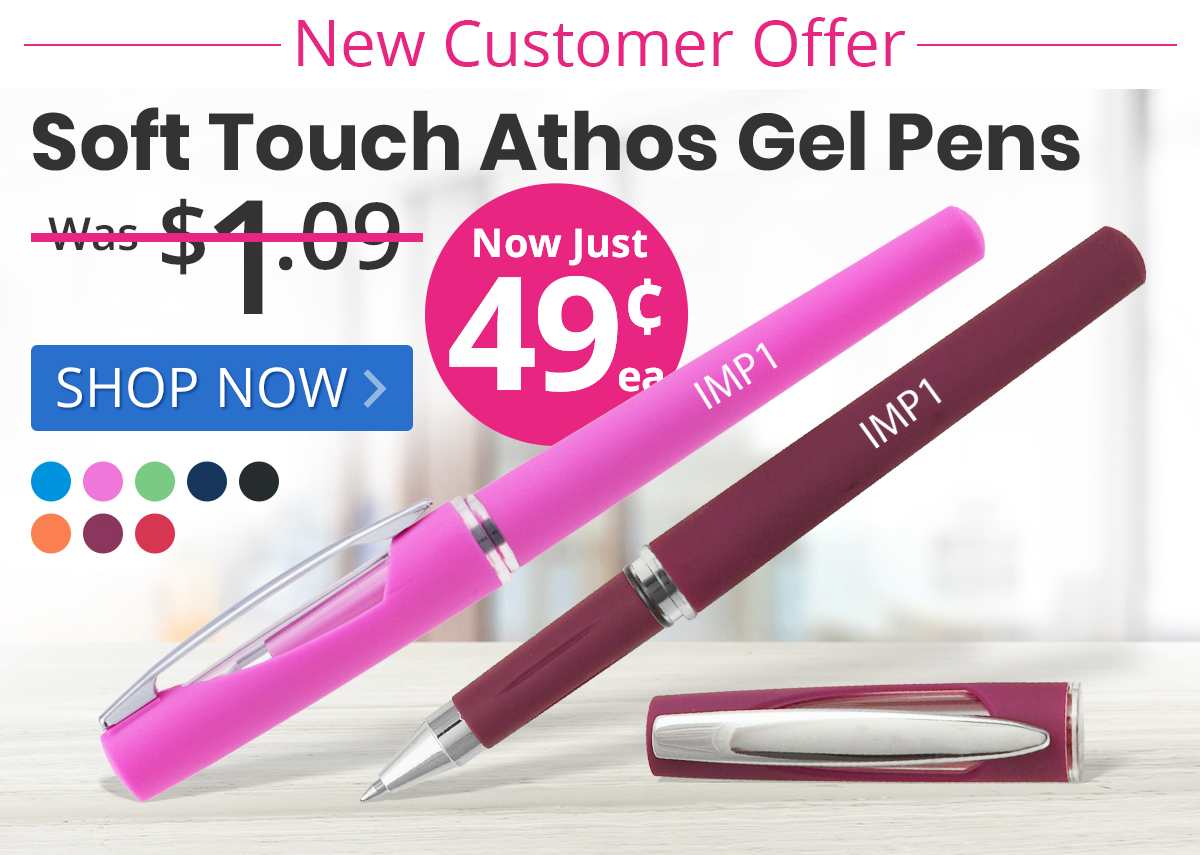 Soft Touch Athos Gel Pens for only 49¢ each!