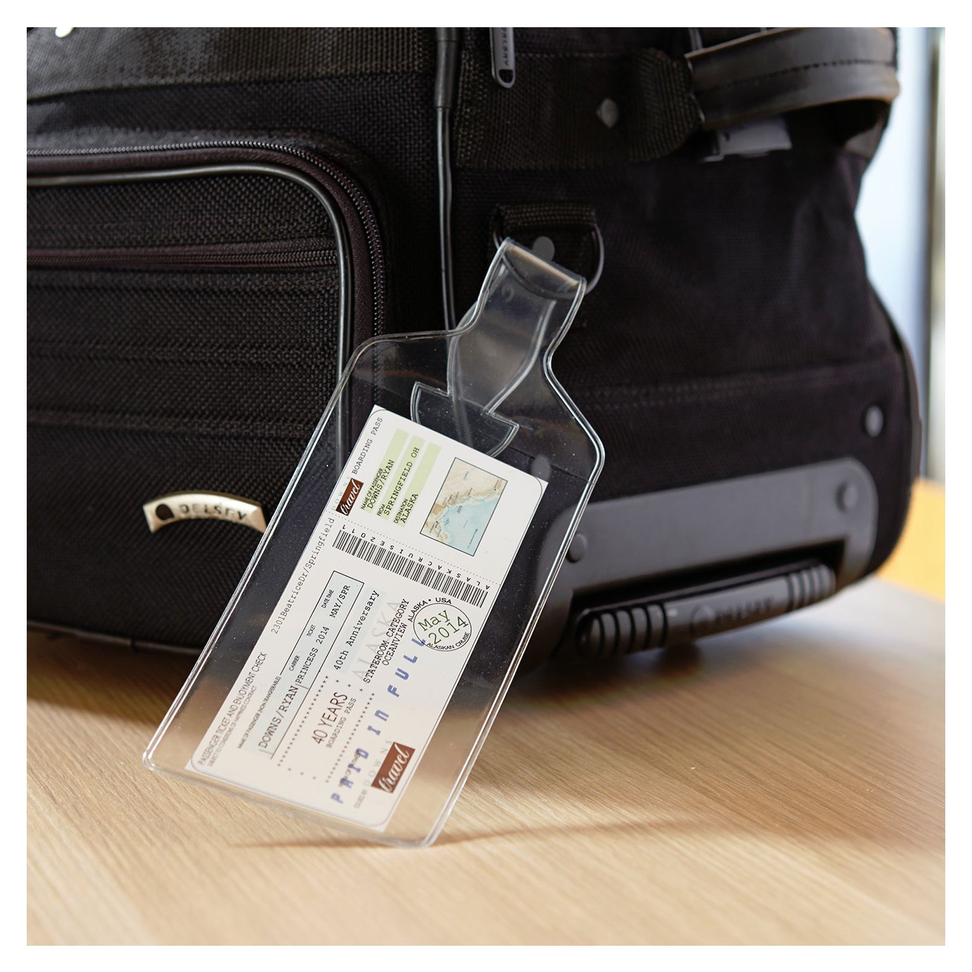 line luggage tag