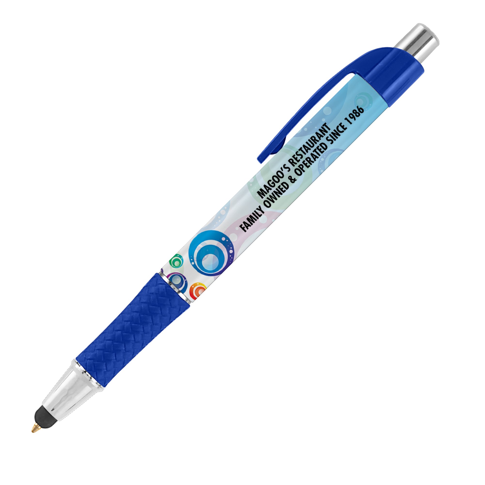Promotional Britebrand™ Profiler Stylus Pen Combo with Rubber Grip National Pen