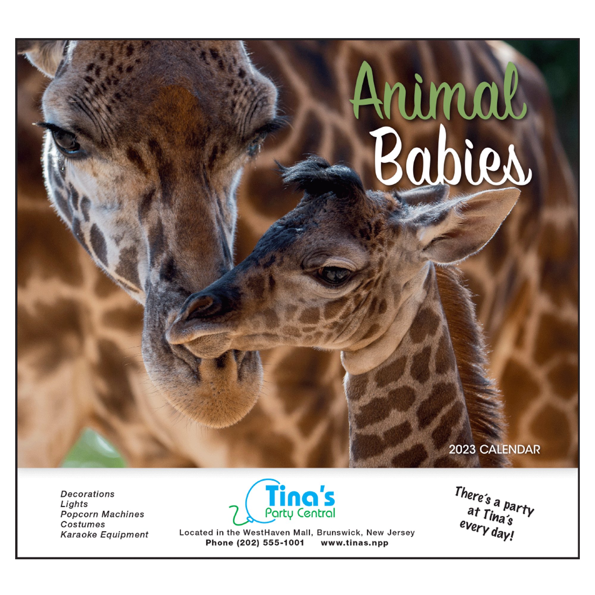 Pens And Paws Calendar 2023 Promotional Animal Babies Calendar | National Pen