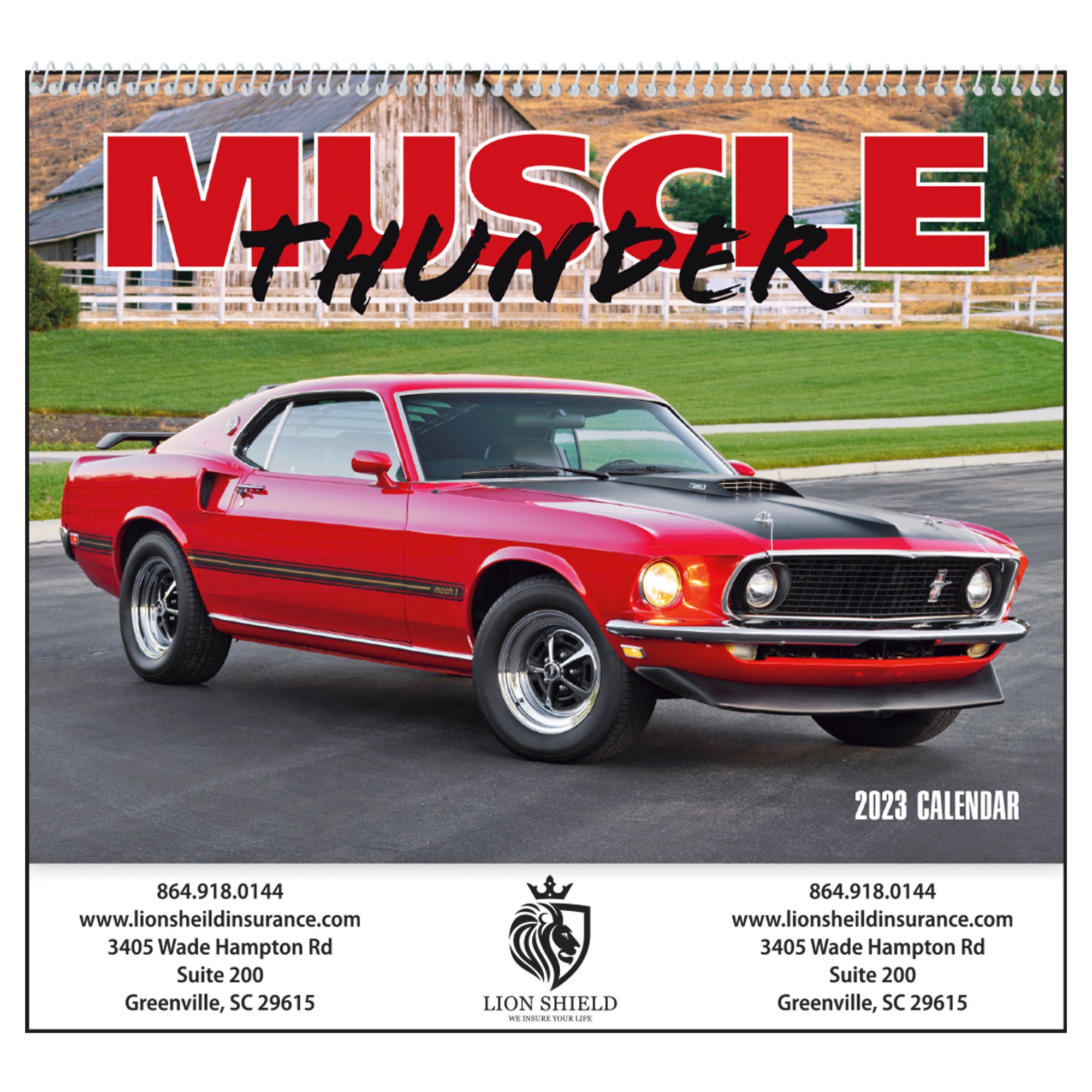 Promotional Good Value™ Muscle Thunder Calendar (Spiral) | National Pen