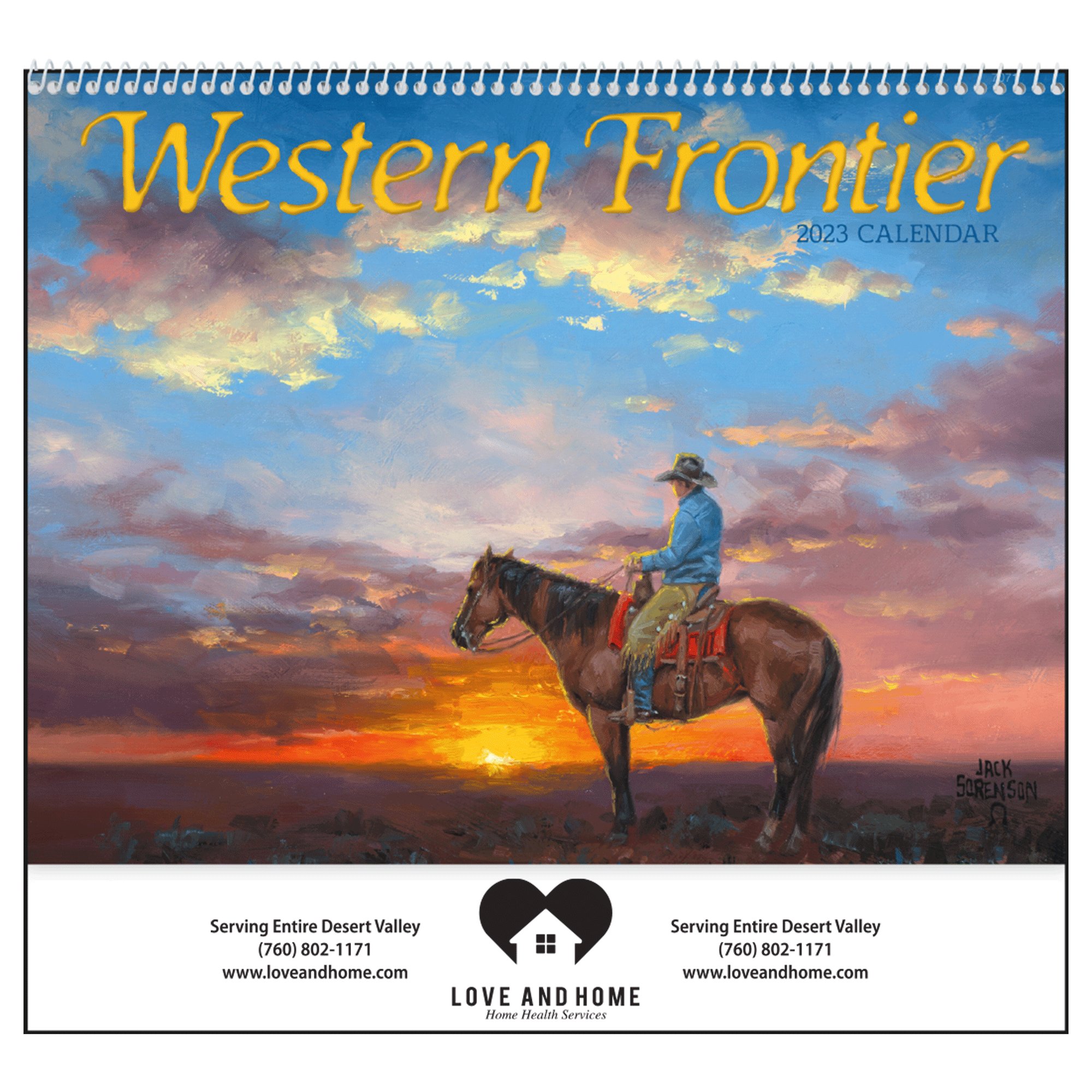 Promotional Good Value™ Western Frontier Calendar (Spiral) National Pen