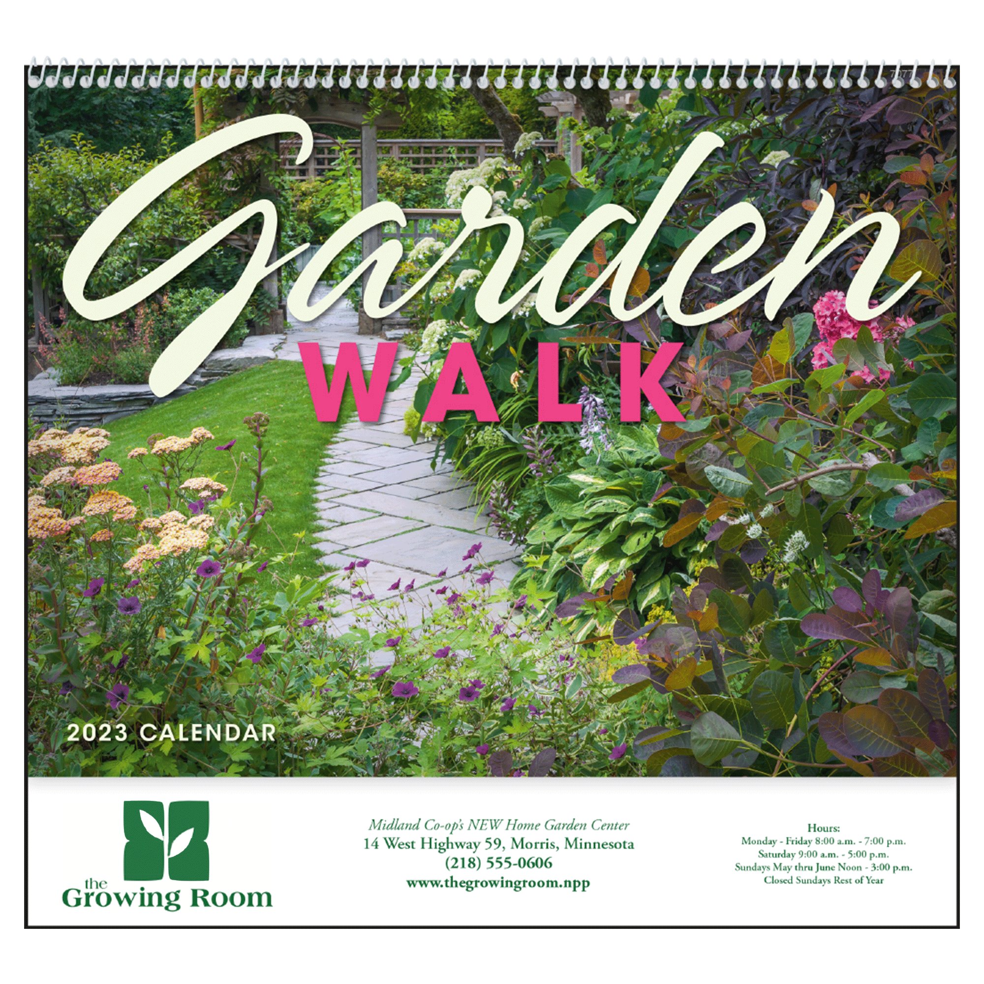 Minnesota Gardening Calendar 2023 Promotional Good Value™ Garden Walk Calendar (Spiral) | National Pen