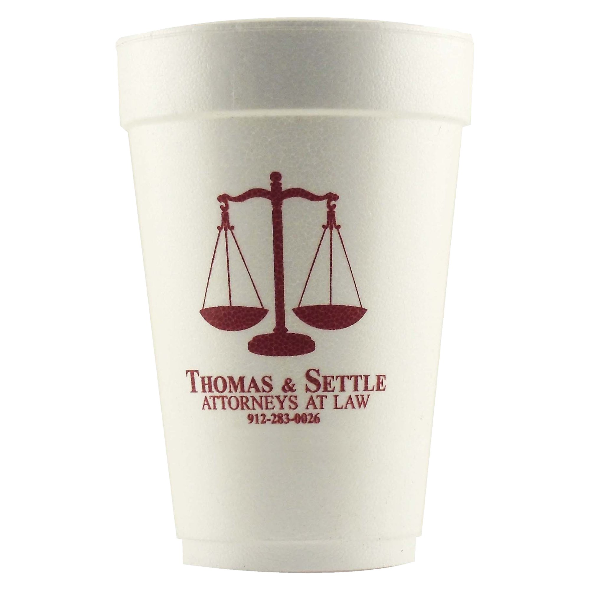 Promotional 12 oz Foam Cups The 500 Line National Pen