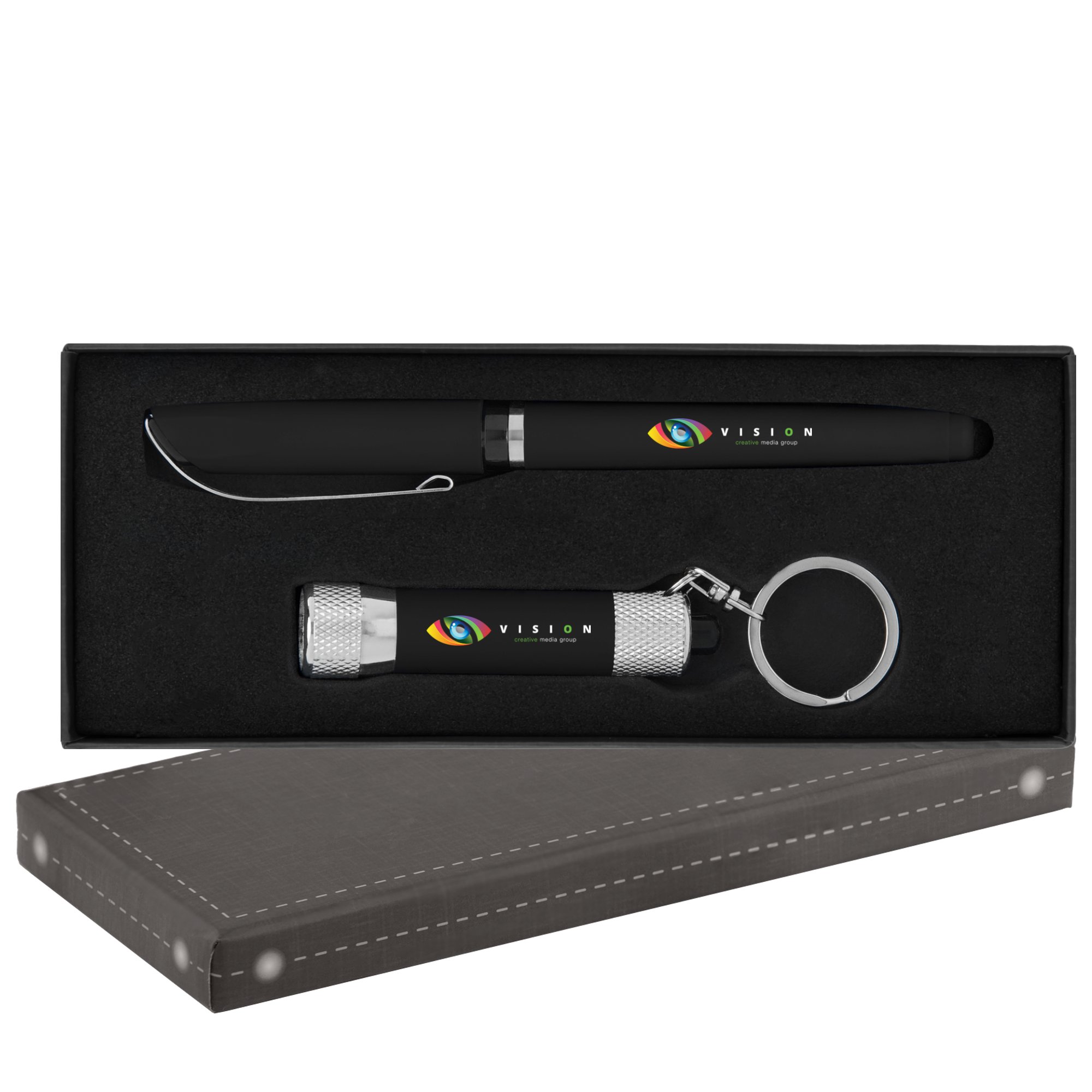 Britebrand™ Cozy Gel Pen & Flashlight Gift Set National Pen