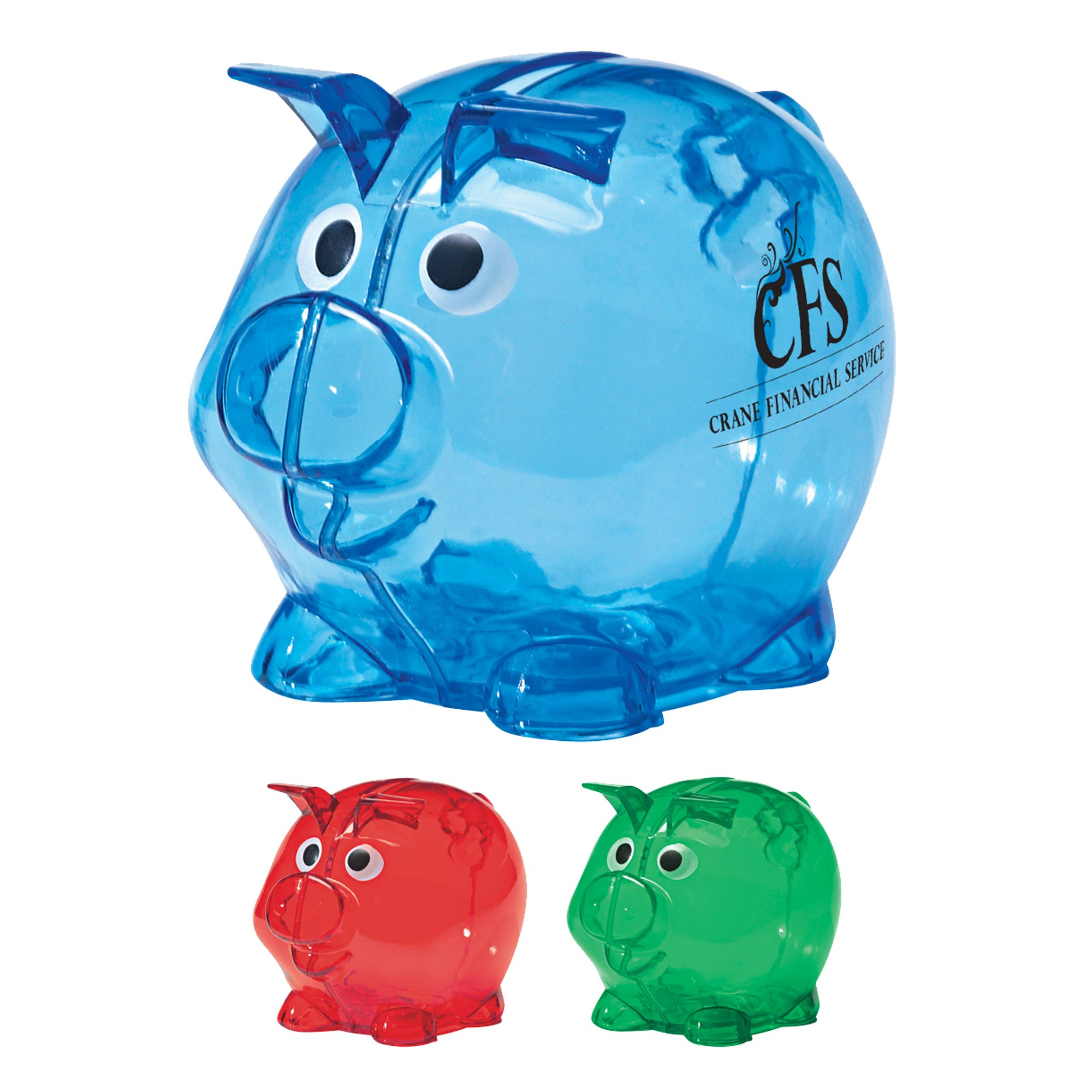 blue piggy bank