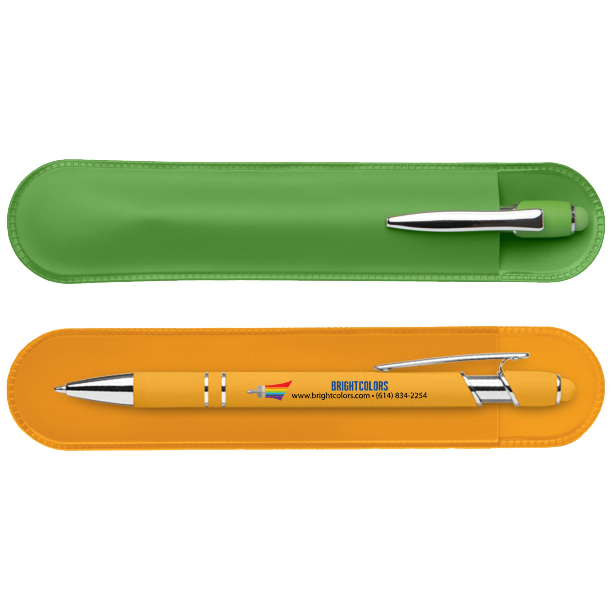 Custom Alpha Soft Touch Stylus Pen® with Pouch Britebrand™ National Pen