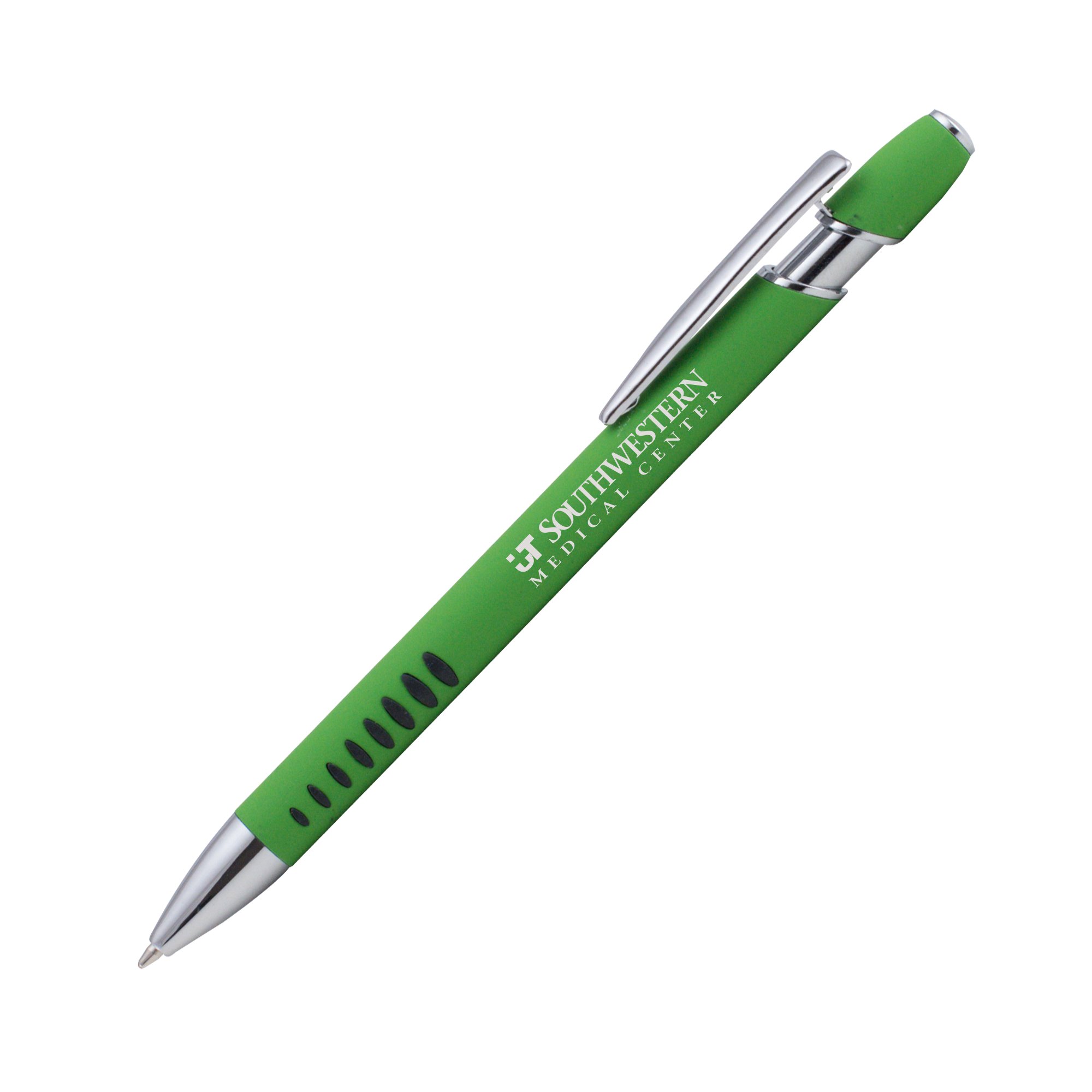 Promotional Bright Soft Touch Alpha Pen w/ Ridge Grip National Pen