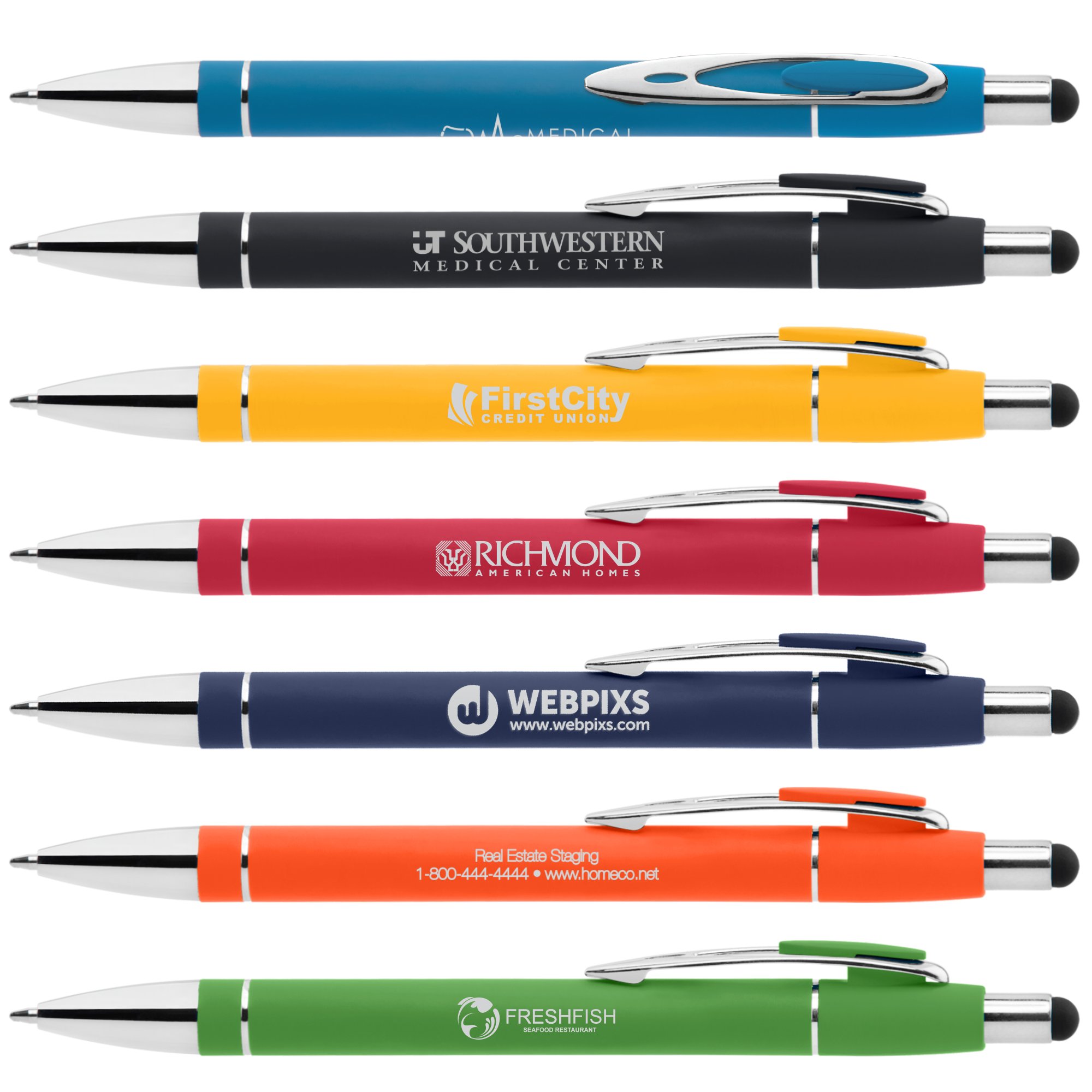 Promotional Soft Touch Metal Ellis Stylus Pen | National Pen