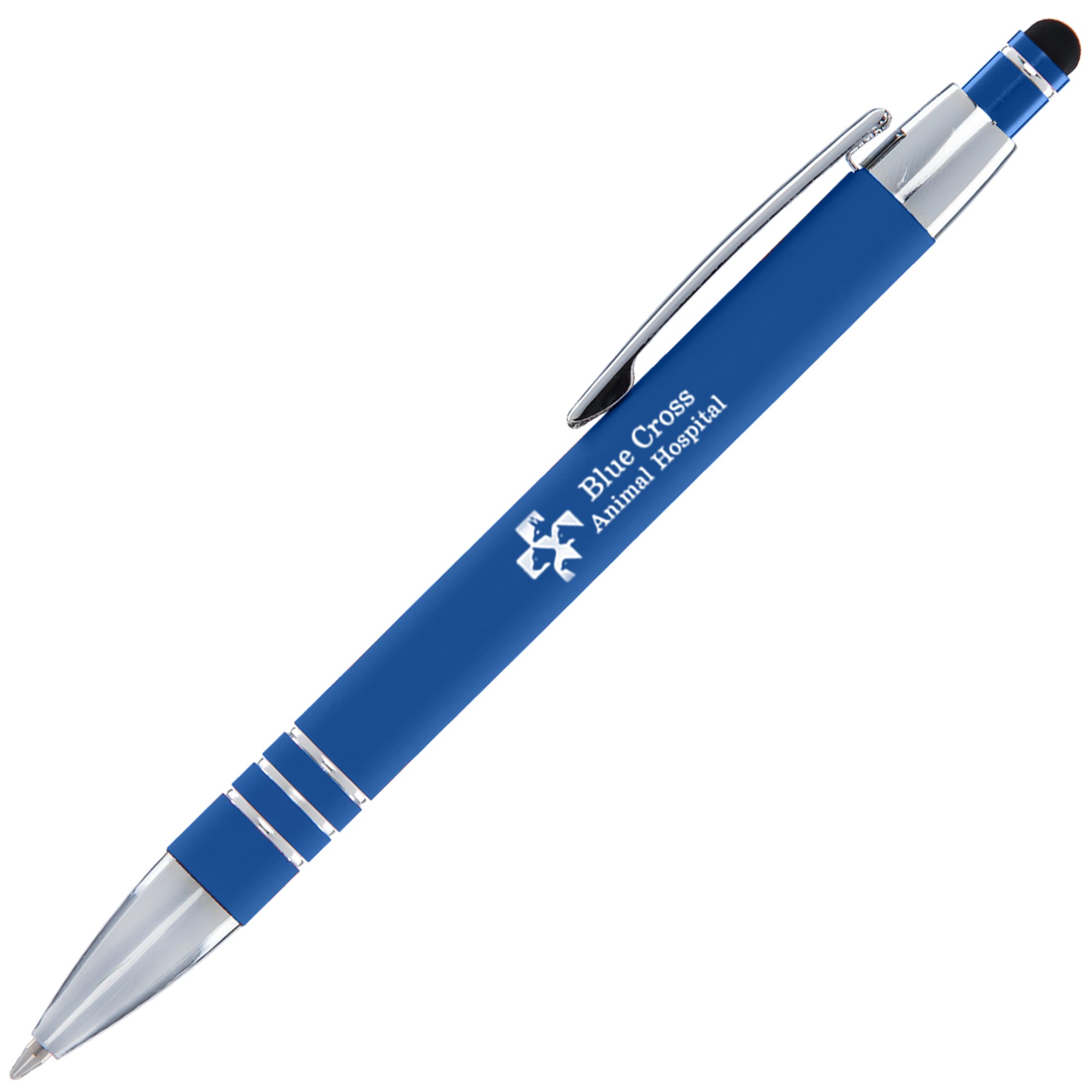 Custom Laser Printed Soft Touch Alina Pen w/ Stylus Top National Pen