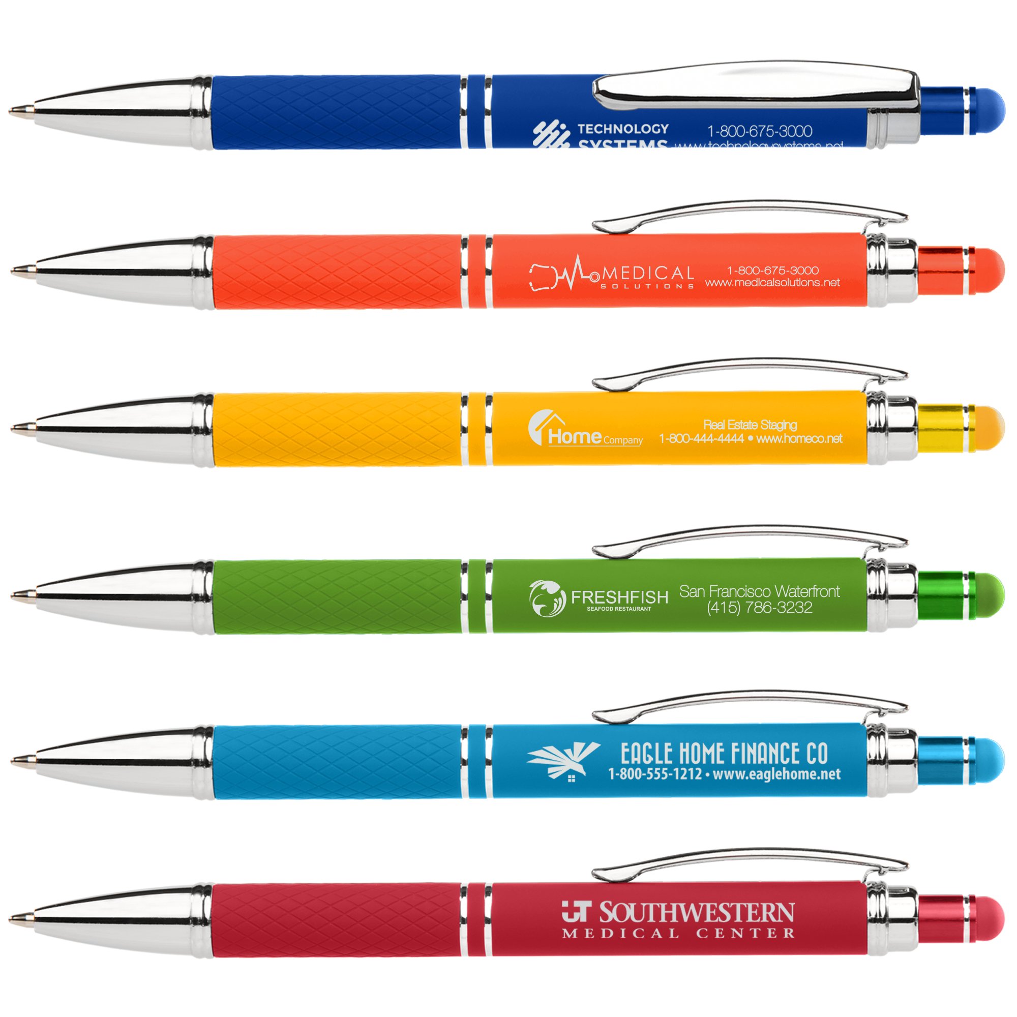 Promotional Bright Soft Touch Diamond Stylus Gelebration™ Gel Pen