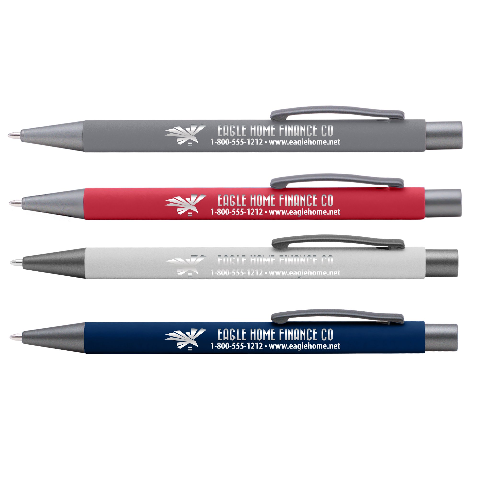 Promotional Soft Touch Arlington Pen With Mirrored Imprint Antimicrobial Additive National Pen