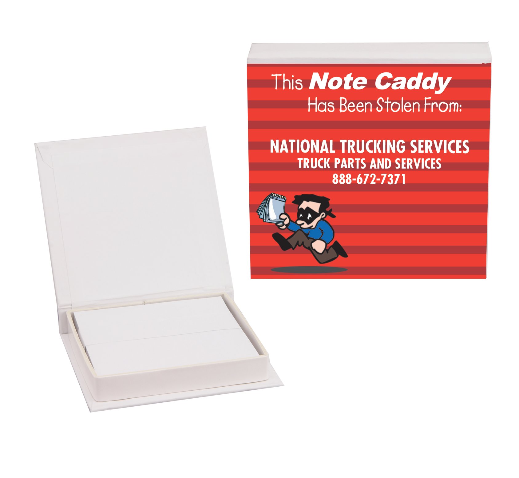 Custom 3" x 3" Colorful Note Holder National Pen