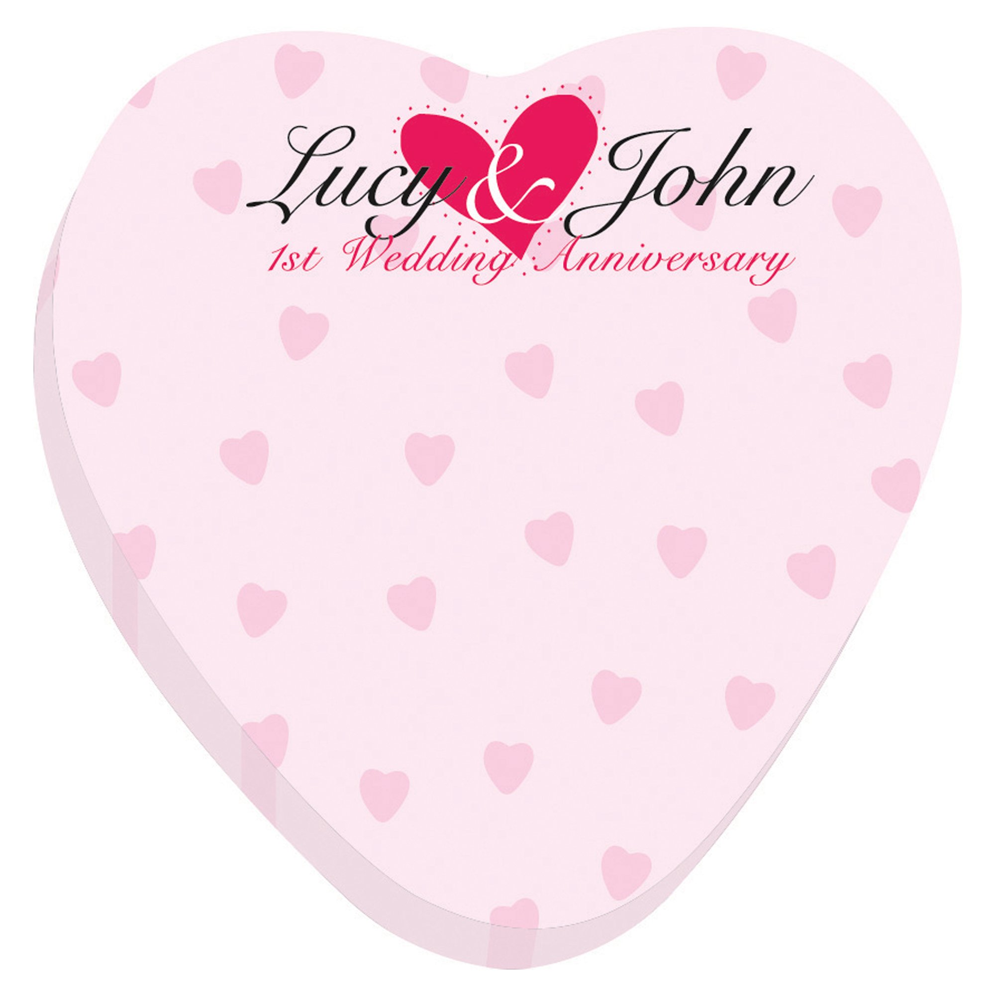 Promotional Souvenir 3 X 3 Die Cut Sticky Note 25 Sheet Heart