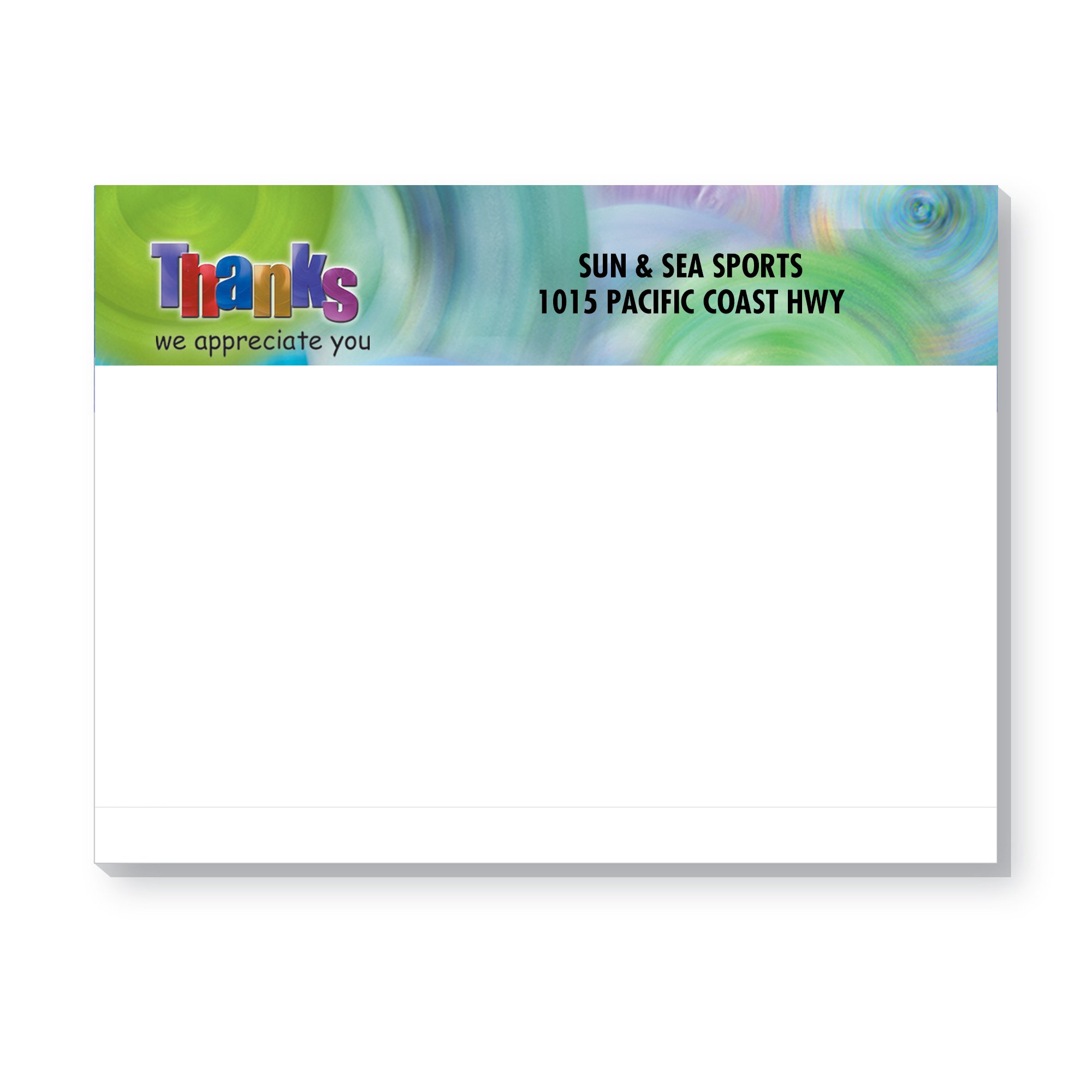 Promotional Bic 4 X 3 Stock Designs Sticky Note Pad 25 Sheet National Pen