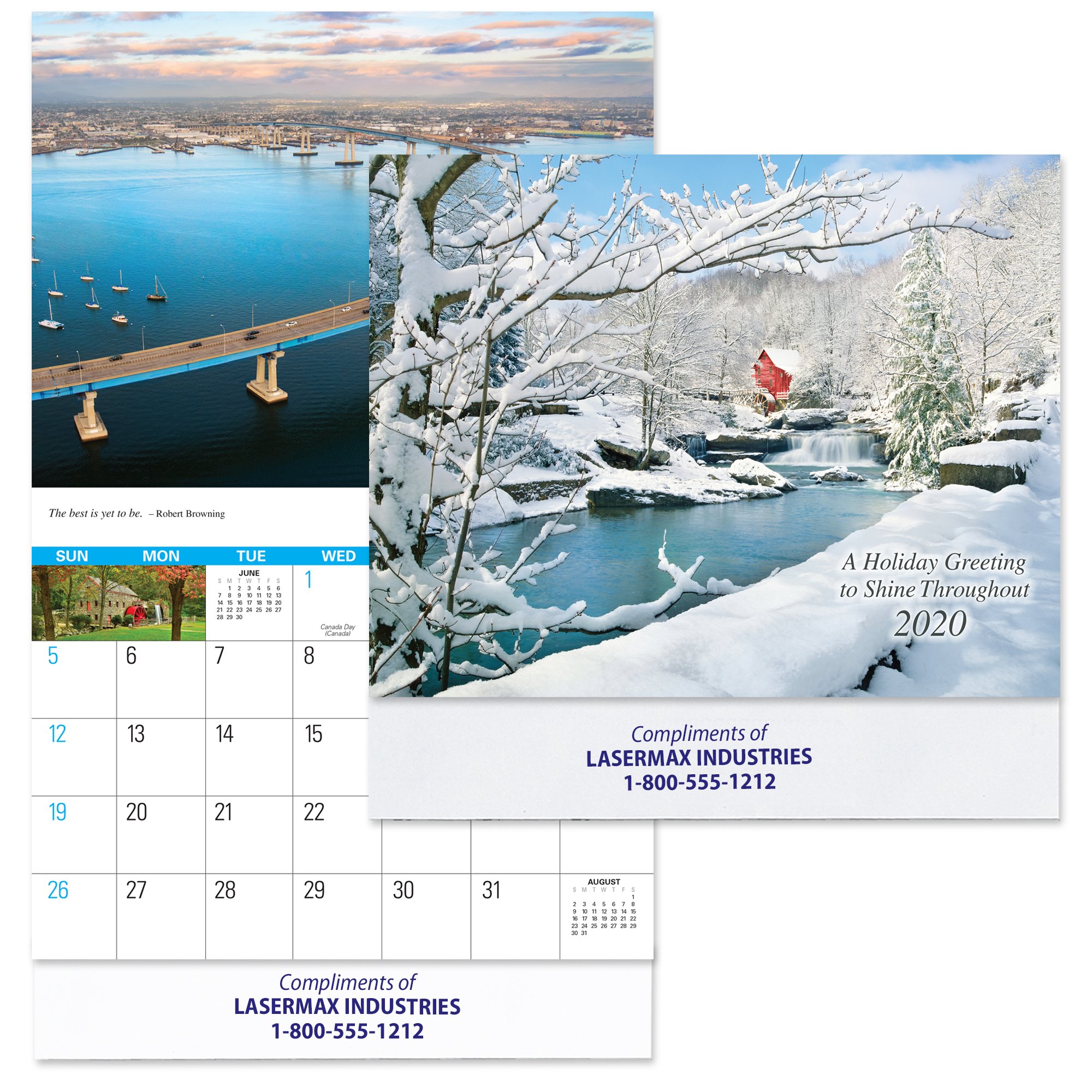 Promotional Reflections Wall Calendar with Colour Imprint Perfect Pen