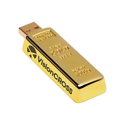 Customized 2 GB Golden Nugget USB 2.0 Flash Drive