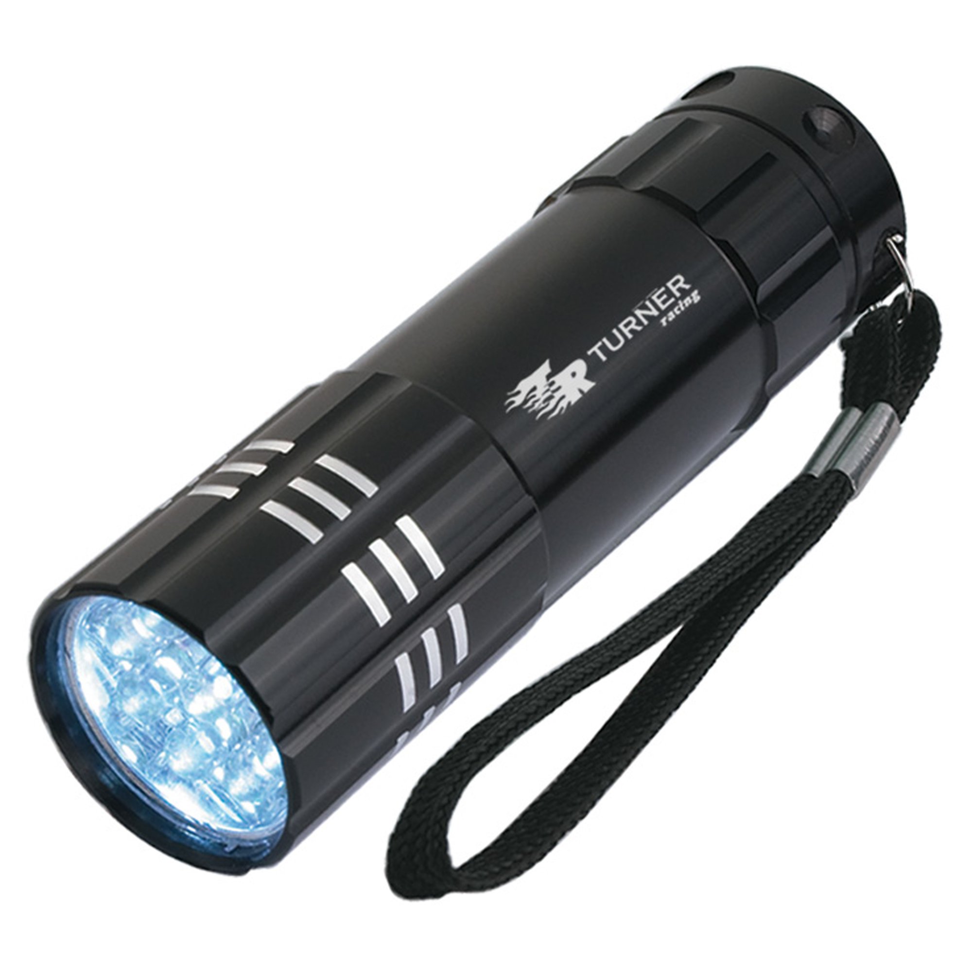 Promotional Aluminum 9 LED Mini Flashlight With Strap National Pen