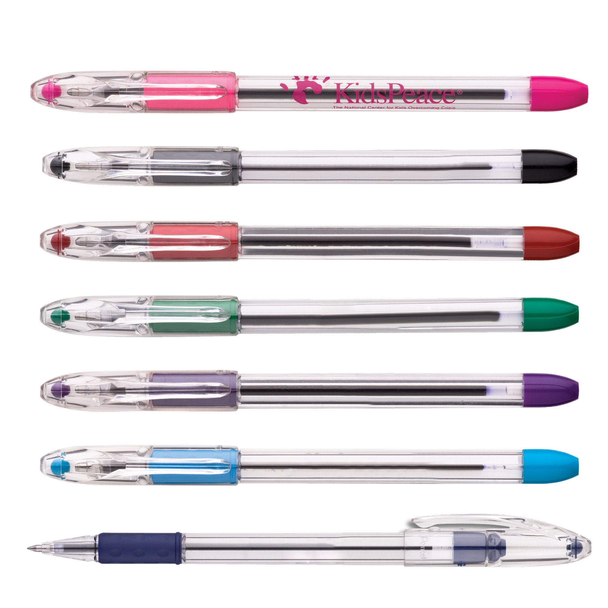 Pentel RSVP Medium Tip Black Ink Ballpoint Pen National Pen